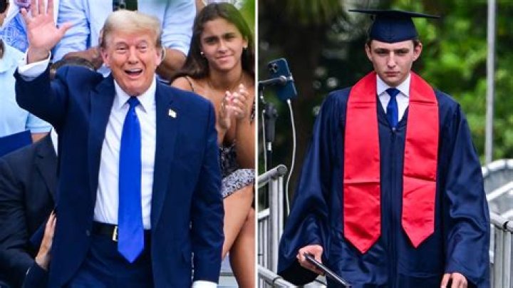 Donald Trump Beams With Pride At Barron's High School Graduation