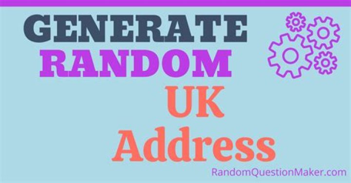 Free UK Address Generator | Quickly Create Random Addresses In The United Kingdom